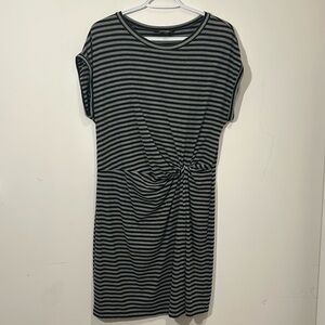 GEORGES- Stripes dress black/grey- Large